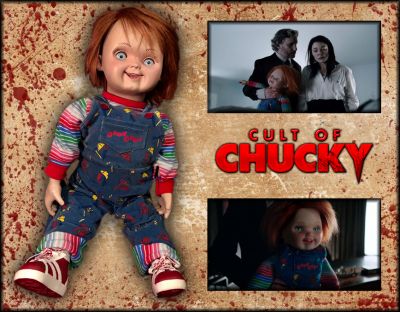 Good Guy "Chucky" Doll
Chucky returns to terrorize his human victim, Nica, who is confined to an asylum for the criminally insane. Meanwhile, the killer doll has some scores to settle with his old enemies with the help of his former wife. From the 2017 horror film Cult of Chucky, this is a screen matched Chucky Good Guy doll used in multiple scenes of the film. This is also the exact doll seen sitting in the background when the cast are doing interviews in the special features section; an instantly recognizable doll from a classic franchise.
Keywords: Good Guy "Chucky" Doll