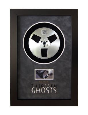 Ghost Reel
This is one of the screen used Ghost Reels used on the "reel-to-reel" machine operated by Cyrus Kriticos (F. Murray Abraham) to play the chanting spells over and over to lure in the ghosts. 
Keywords: Ghost Reel